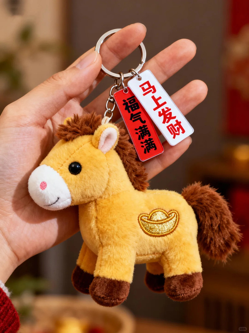 谁能拒绝超萌的马年小马钥匙扣挂件呢?把福气“扣”在身边! 谁能拒绝超萌的马年小马钥匙扣挂件呢?把福气“扣”在身边!