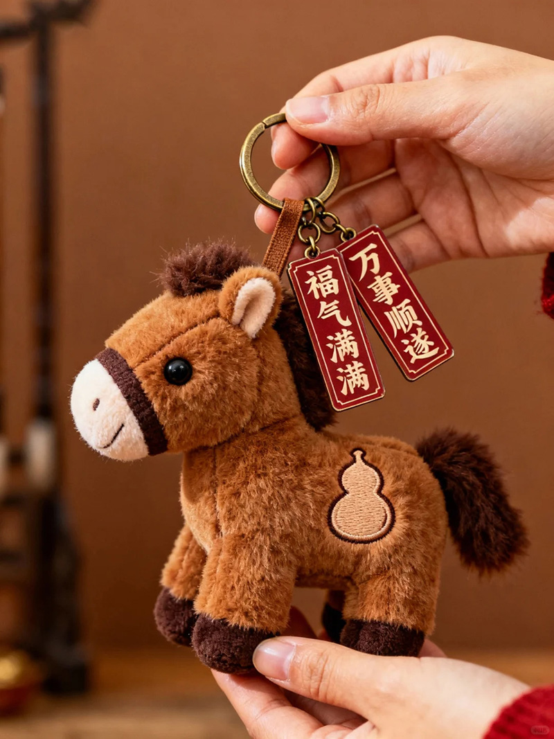谁能拒绝超萌的马年小马钥匙扣挂件呢?把福气“扣”在身边! 谁能拒绝超萌的马年小马钥匙扣挂件呢?把福气“扣”在身边!