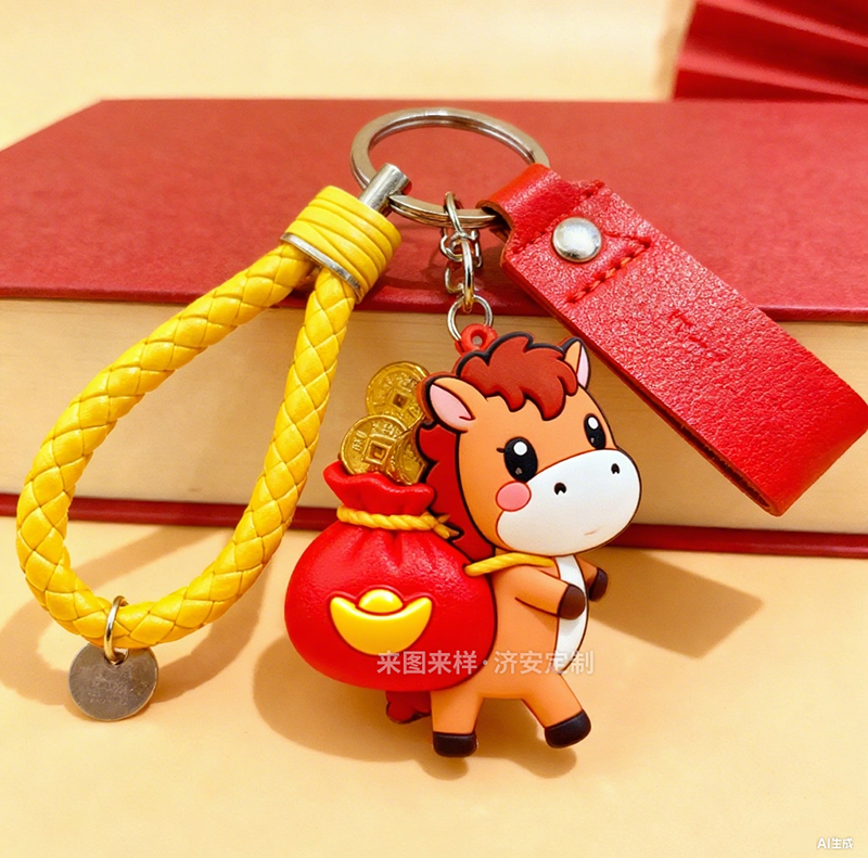 谁能拒绝超萌的马年小马钥匙扣挂件呢?把福气“扣”在身边! 谁能拒绝超萌的马年小马钥匙扣挂件呢?把福气“扣”在身边!