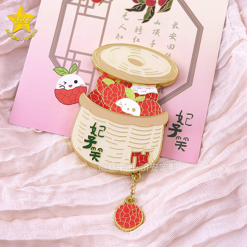 一筐荔枝妃子笑抽拉冰箱贴，解锁夏日文创新宠