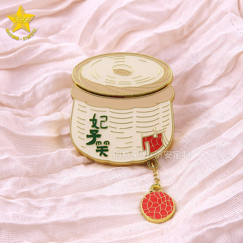 一筐荔枝妃子笑抽拉冰箱贴定制工厂,网红冰箱贴来图定制文创礼品