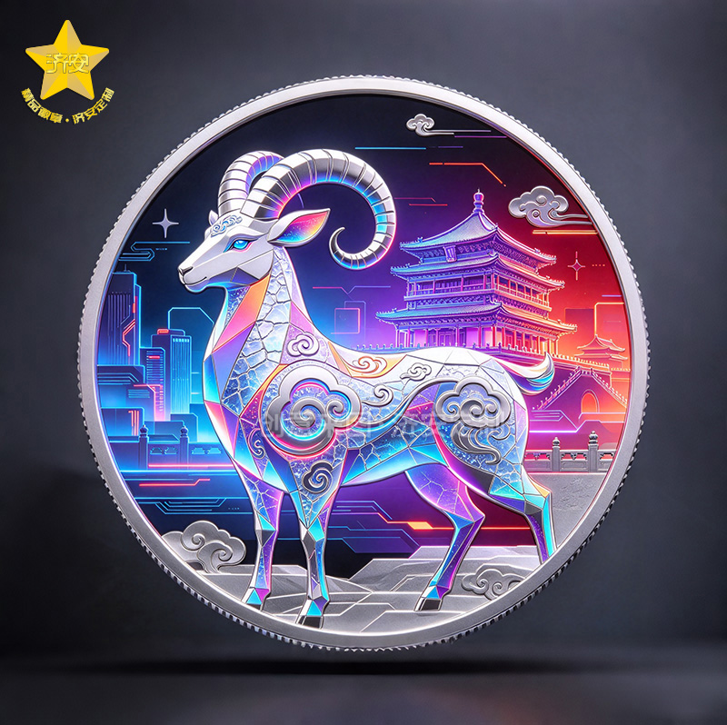 2027羊年纪念币定制生肖纪念章企业文创礼品